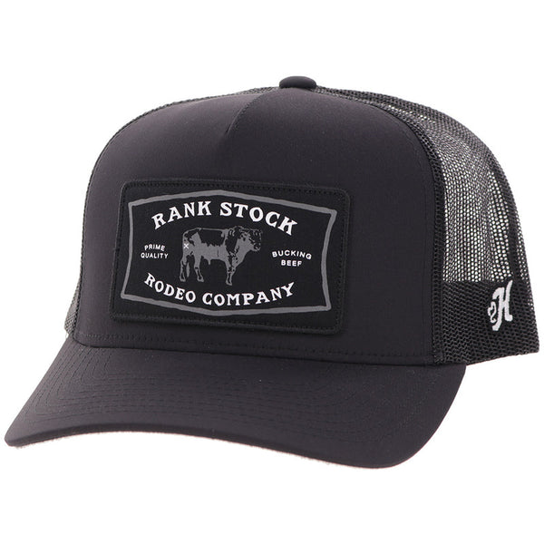 Hooey Rank Stock Black Ball Cap-2661T-BK
