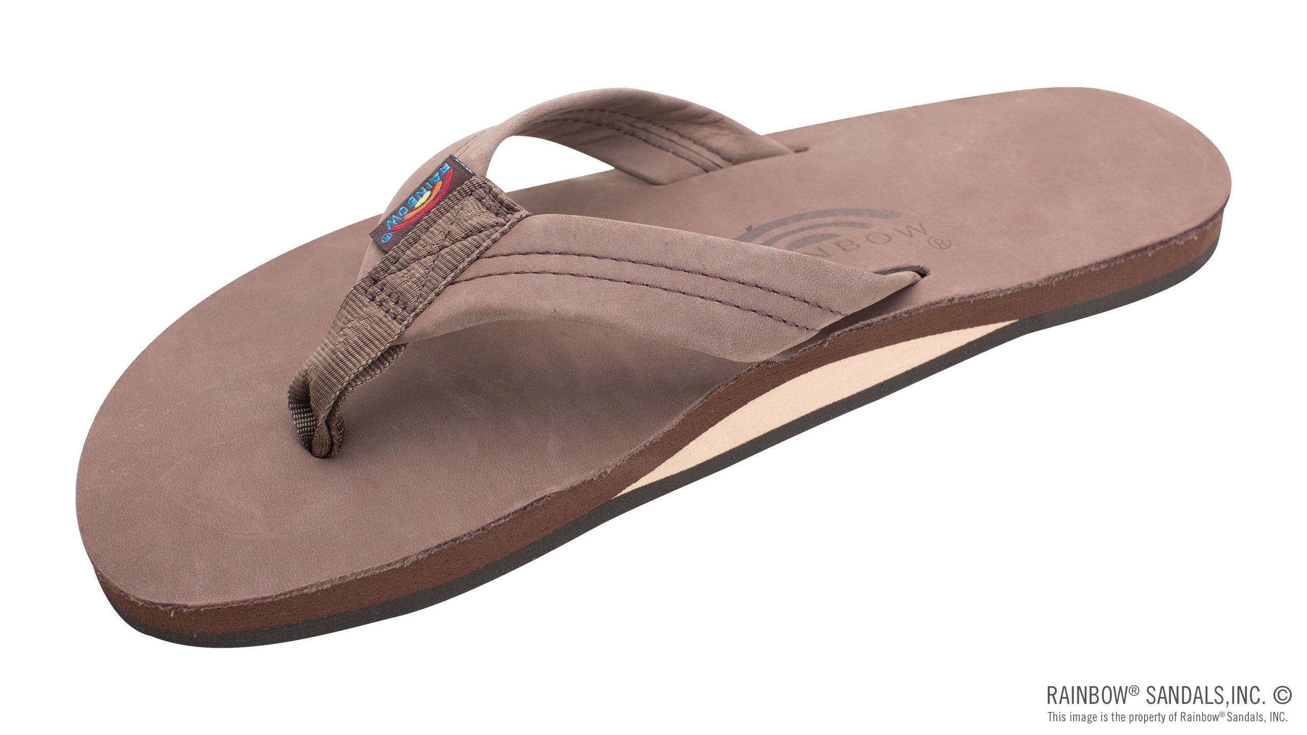 Rainbow Ladies Single Layer Premier Leather with Arch Support Expresso