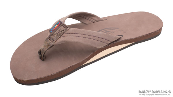 Rainbow Ladies Single Layer Premier Leather with Arch Support Expresso