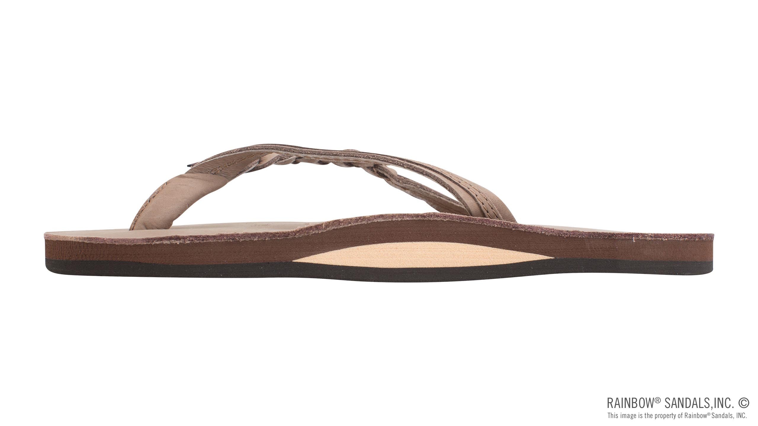 Ladies Rainbow Flirty Braidy - Single Layer Premier Leather 1/2