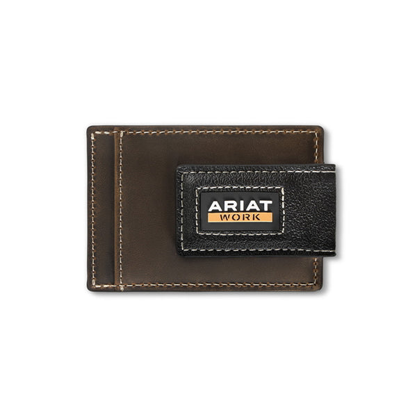 Ariat Rodeo Work Brown Leather Card Case Wallet - A3400302