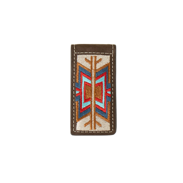 3D Southwest Embroidered Inlay Money Clip - D250013097