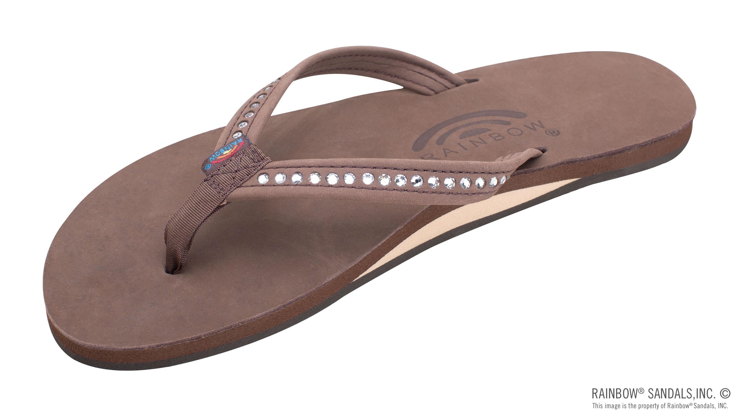 Crystal Collection Women's Rainbow Sandal 401ALTSN EXPRESSO