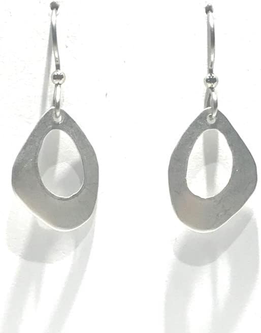 Silver Forest Earring Silver Open Organic Shape - NE-1928