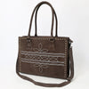 American Darling Large Suede Tote Brown in color with Concealed Carry area ADBG1553D