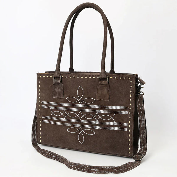 American Darling Large Suede Tote Brown in color with Concealed Carry area ADBG1553D