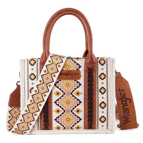 Wrangler Southwestern Print Small Canvas Tote Crossbody Purse-WG2202-8120SCF
