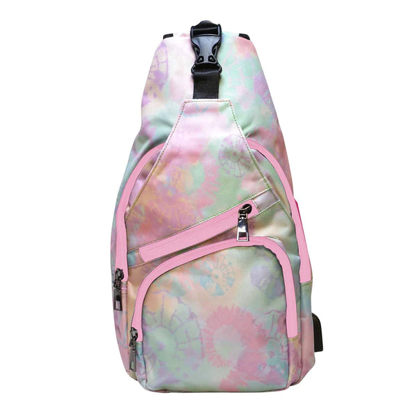 NuPouch Anti-theft Daypack,Tie Dye Pastel - Large