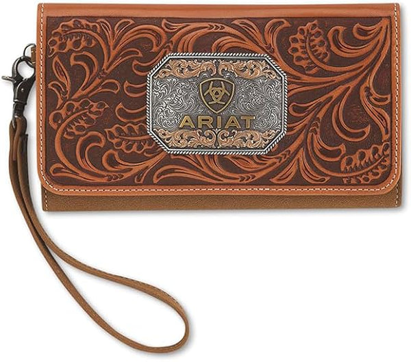 Ariat Evelyn Scroll Tan Wallet - A770021208