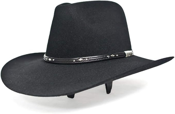 Stetson Pawnee 5X Rabbit Fur Western Hat w/ 3 1/4" Brim Black