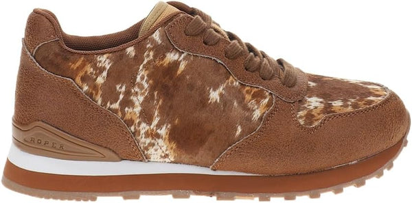 Roper Ladies Giddy Up Spice Crow Print Lace Up Shoes  - 09-021-1797-3761