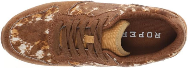 Roper Ladies Giddy Up Spice Crow Print Lace Up Shoes  - 09-021-1797-3761