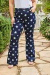 Judy Blue All Over Star Print Rinse Wash Flare Jeans JB88662PL