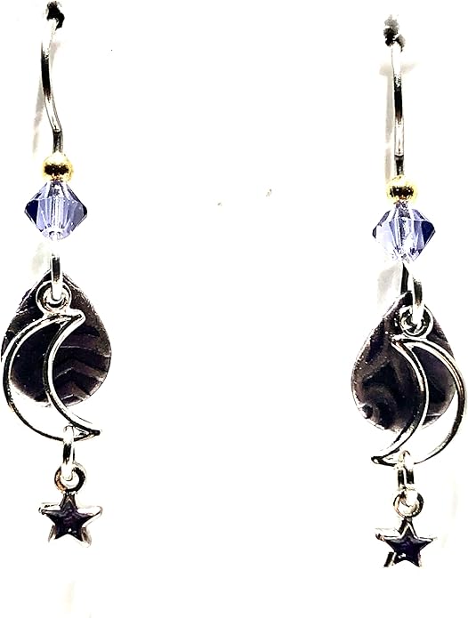 Silver Forest Earrings Dainty Sky Cascade - NE-1817A