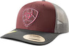 Ariat Men's Cap Two Tone Shield Burgundy A300091909