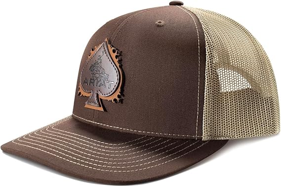 Ariat Spade Bull Rider Patch Cap Brown - A300094102