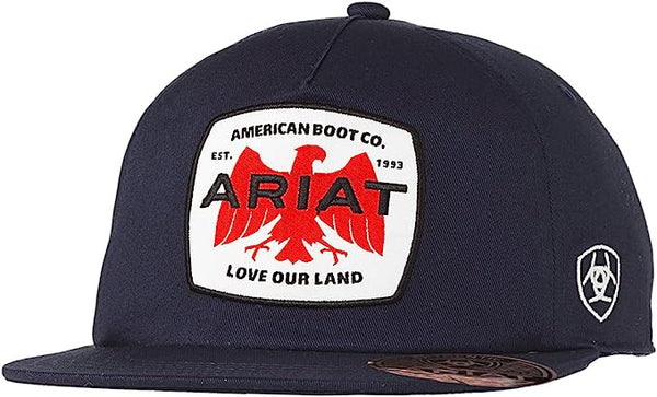 Ariat Men's Snap Back Eagle Patch Navy Cap A300087403