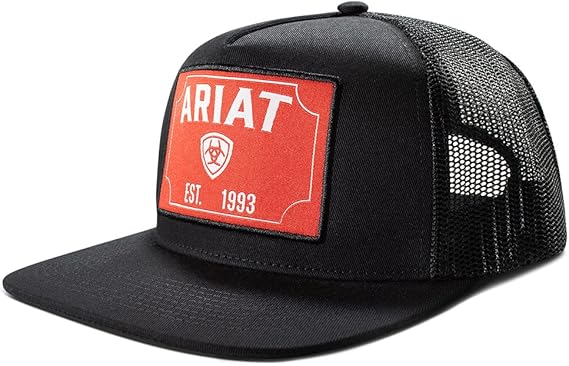 Ariat Men's Red Rectangle Patch Cap - A300094401