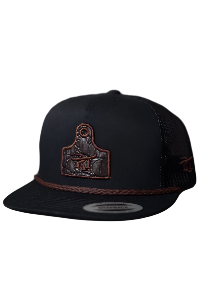 Red Toro Black Croc Tag Snapback Hat