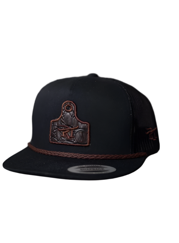 Red Toro Black Croc Tag Snapback Hat