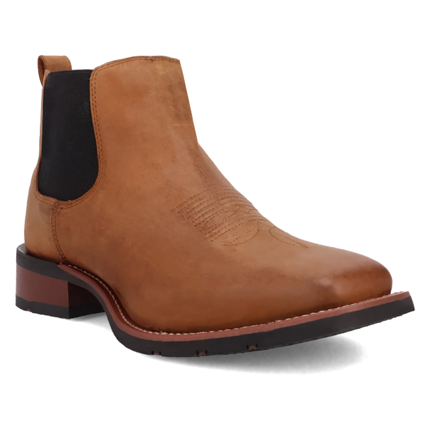 Laredo Men's Devin Tan Leather Western Ankle Boot 70009