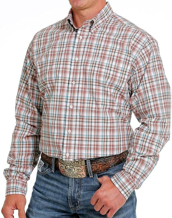 Cinch Men's Long Sleeve Plaid Shirt MTW1105612