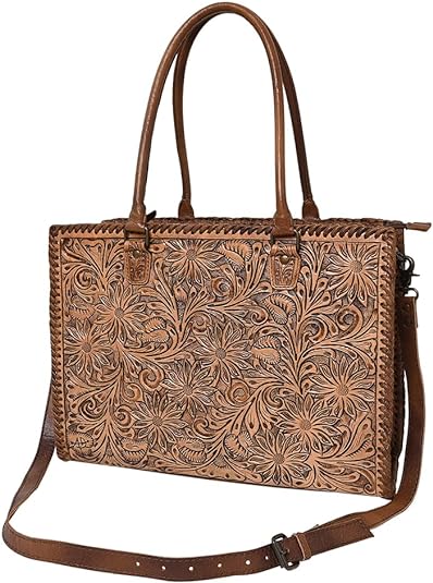 American Darling Conceal Carry Tooled Leather Handbag - ADBG235BR