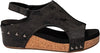 Corky's Footware Carley Black Metallic Sandal-30-5316-BKME-Q