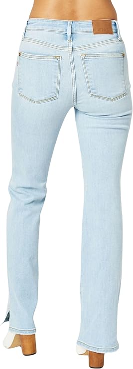 Judy Blue Mid Rise Side Slit Hem Bootcut PL JB82552PL