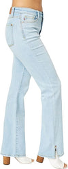 Judy Blue Mid Rise Side Slit Hem Bootcut JB82552