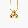 Cape Diablo Golden Glow Bubble Letter Initial Necklace