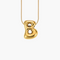 Cape Diablo Golden Glow Bubble Letter Initial Necklace