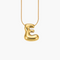 Cape Diablo Golden Glow Bubble Letter Initial Necklace