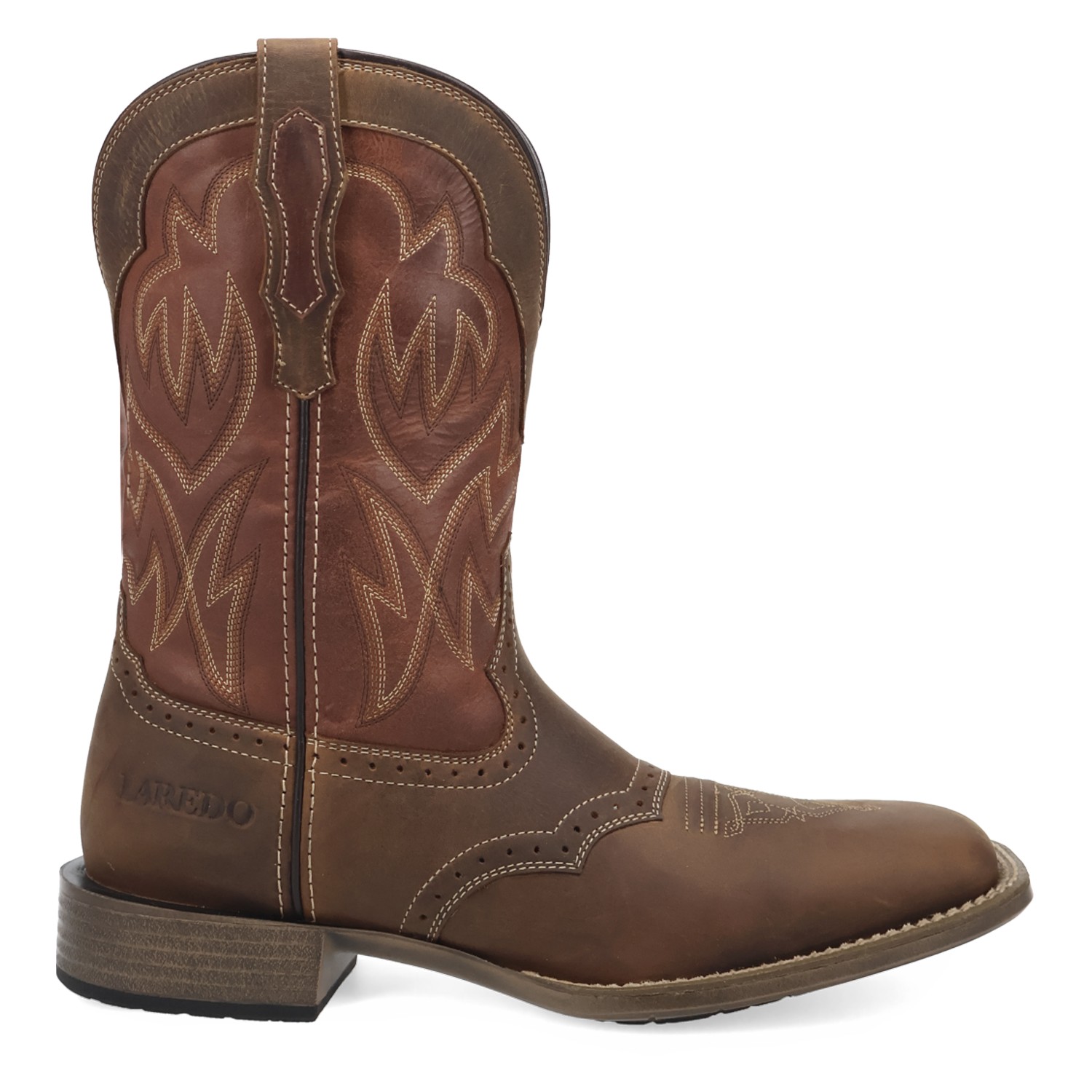 Laredo Men's Stratford Leather Boot - Brown/Red - 8061