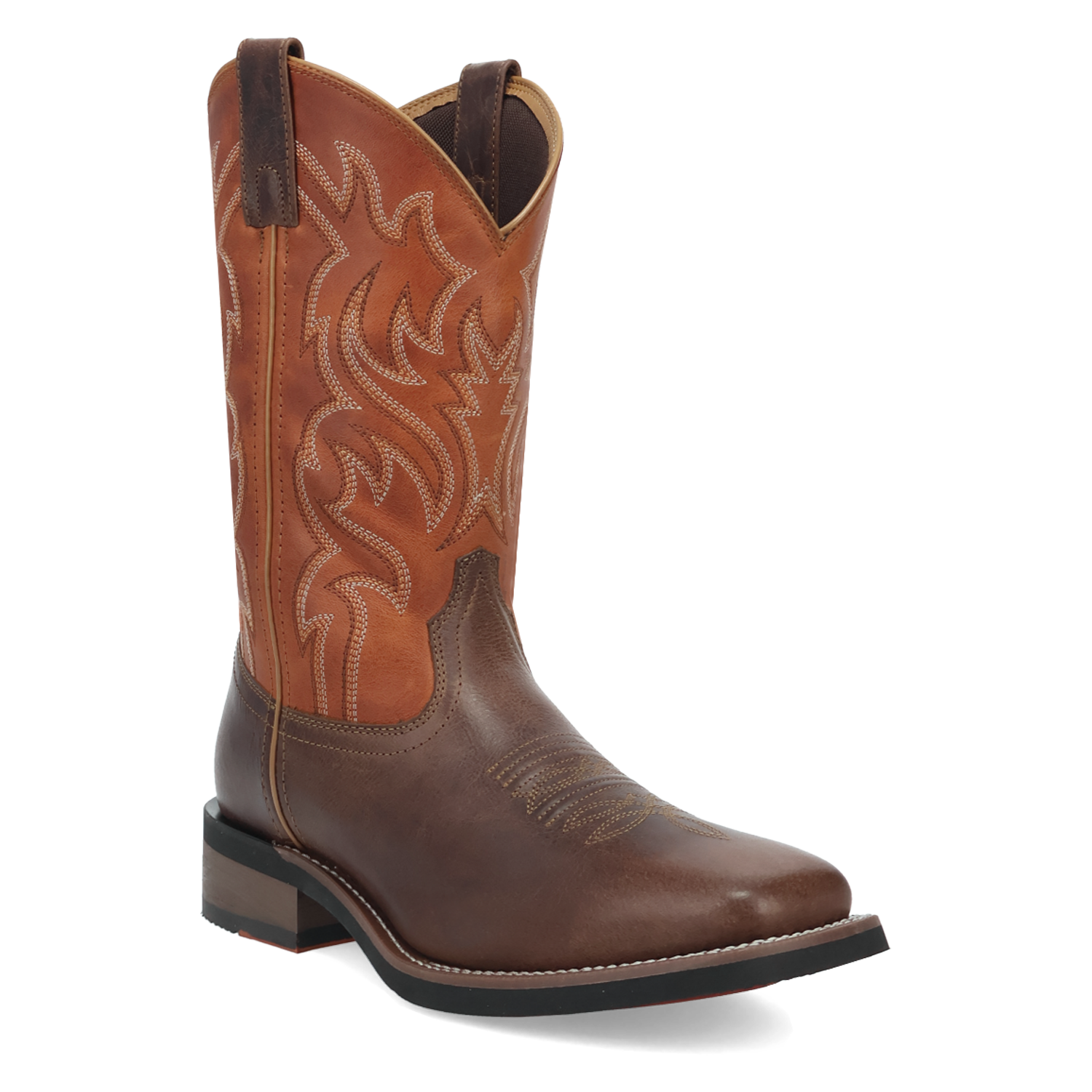 Dan Post Mens Brown and Orange Decatur Leather Boot-8066