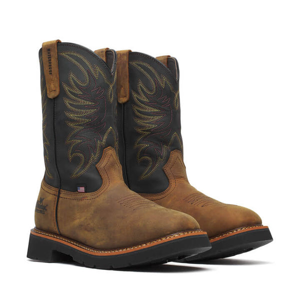 Thorogood Men's Square Toe Wellington – Waterproof – 11″ Non-Safety Toe - 814-4330