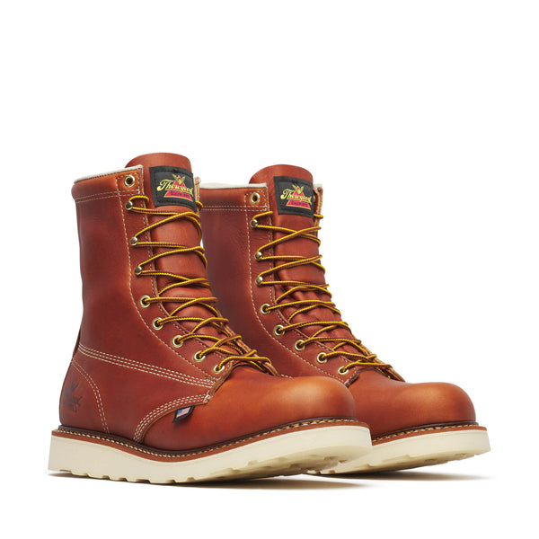 Thorogood Men's American Heritage – 8″ Tobacco Plain Toe MAXWear Wedge™ - 814-4364