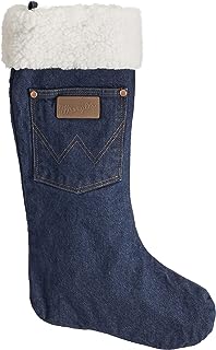 Wrangler 101WRCHSP Denim Sherpa Christmas Stocking