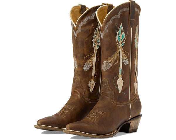 Roper Ladies Arrow Feather Tan Snip Toe Boot  09-021-7619-8460