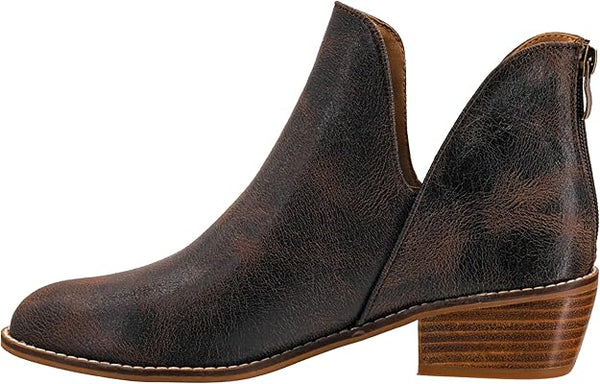 Corkys Footwear Womens Vanish Booties - Espresso Crinkle - 80-0117-ECRK-R