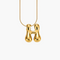 Cape Diablo Golden Glow Bubble Letter Initial Necklace