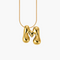 Cape Diablo Golden Glow Bubble Letter Initial Necklace