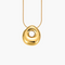 Cape Diablo Golden Glow Bubble Letter Initial Necklace