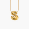 Cape Diablo Golden Glow Bubble Letter Initial Necklace
