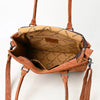 American Darling Large Suede Tote Tan in color with Concealed Carry area ADBG1553C