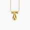 Cape Diablo Golden Glow Bubble Letter Initial Necklace