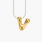 Cape Diablo Golden Glow Bubble Letter Initial Necklace