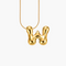 Cape Diablo Golden Glow Bubble Letter Initial Necklace