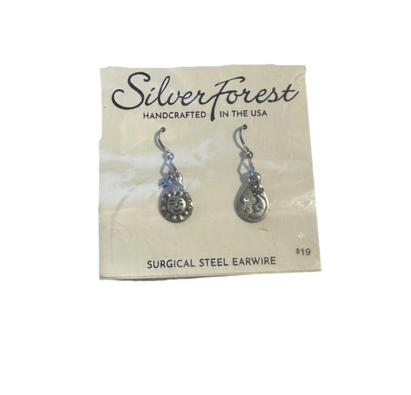 Silver Forest Sun Fun Duo Earrings - NE-2270
