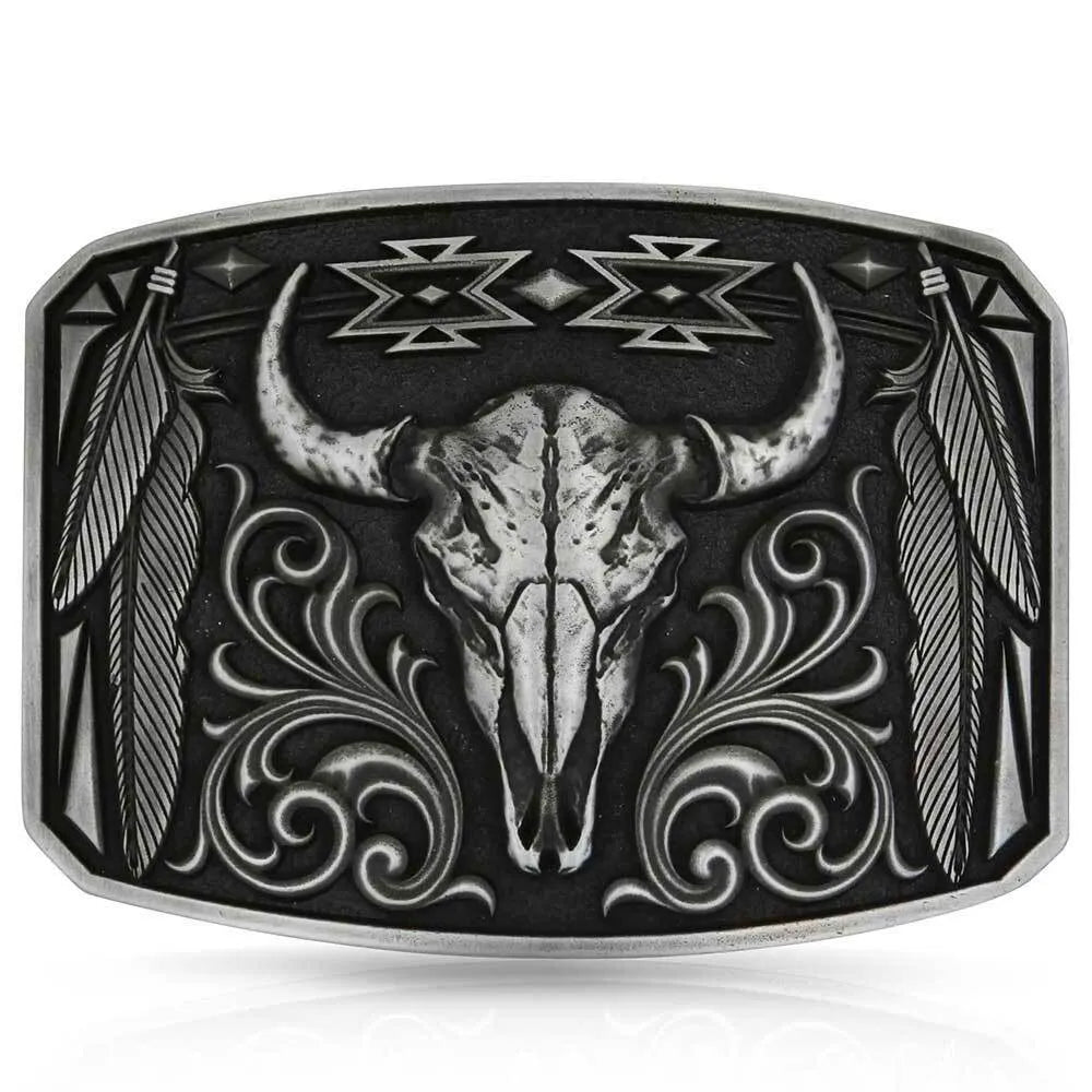Montana Silversmiths Attitude Legand and Pride Belt Buckle-A1037S